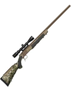 CVA Accura LR-X 45 Caliber Cerakote Patriot Brown and Nitride Break Action Hammer Fire In-Line Muzzleloader w/ 3-10x44mm Scope - 30in
